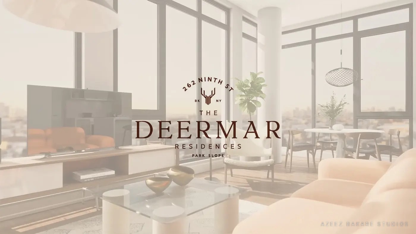 Title frame from the film for The Deermar Residences, 262 Ninth Street, Park Slope, Brooklyn